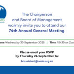 Oasis 74th Annual General Meeting